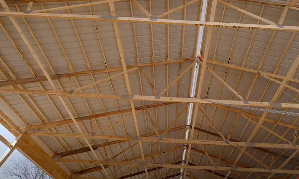 Post_Frame-11 Wood framed trusses for post frame construction barndominium